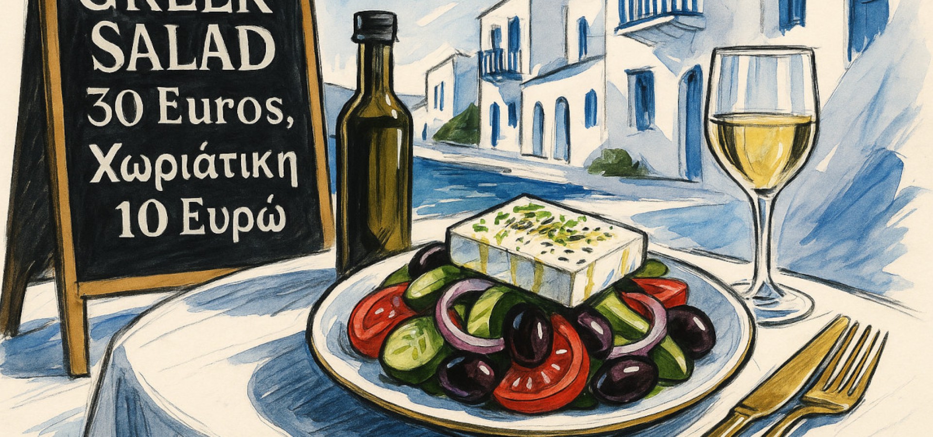«Ναι, να κοστίζει η χωριάτικη σαλάτα 20 και 30 (!) ευρώ»